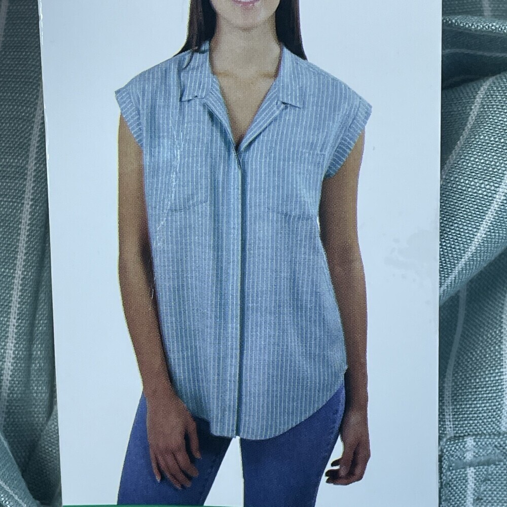 Jachs Girlfriend Women's XL Blouse Blue e0685